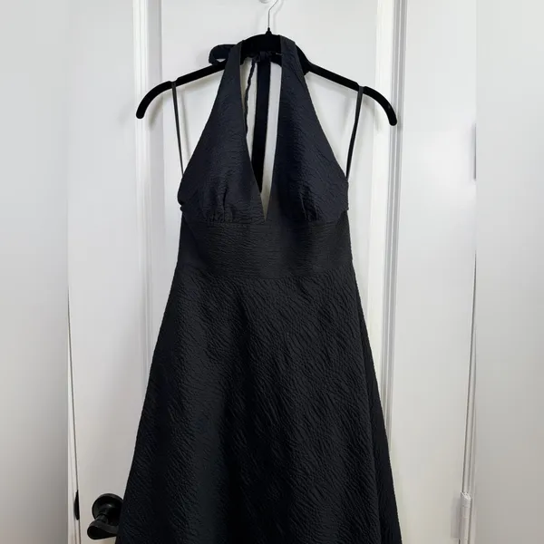 J. Crew Black Backless Dress - Image 3