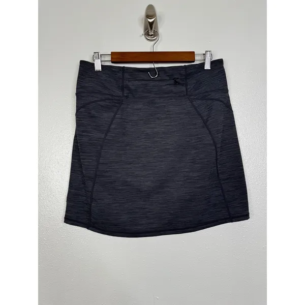 Kuhl Women Gray Heathered Active Skort Athletic Hiking Skirt Small Zipper Pocket - Image 2