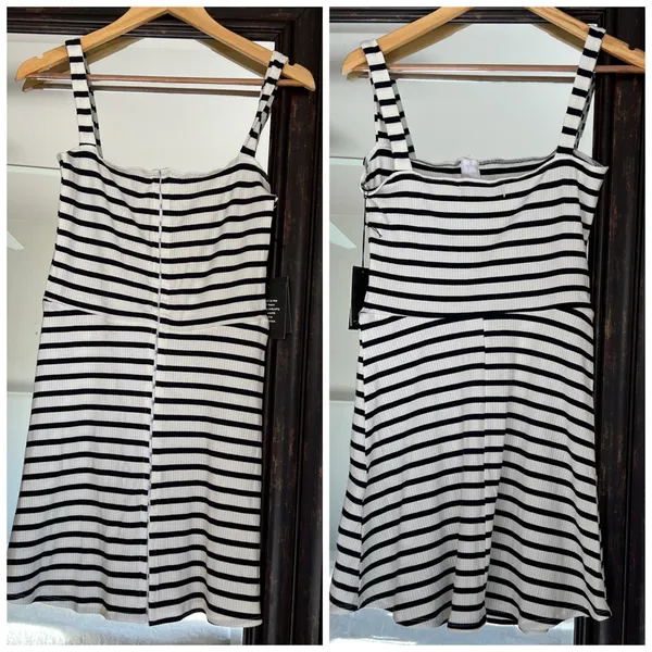 Reformation Nellie Stripe Ribbed Dress NEW Tags - Image 2