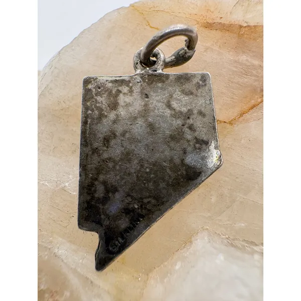 Vintage Sterling Silver Nevada State Map Charm Prospector Las Vegas Reno 2.18g - Image 2
