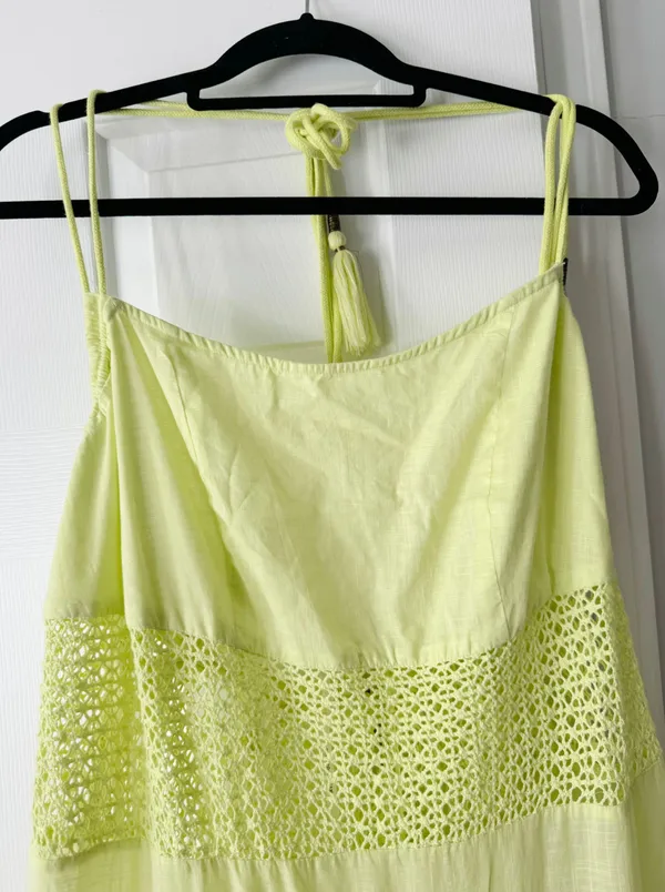 Anthropologie Sheer Lace Tiered Maxi Dress, Size XL - Image 8