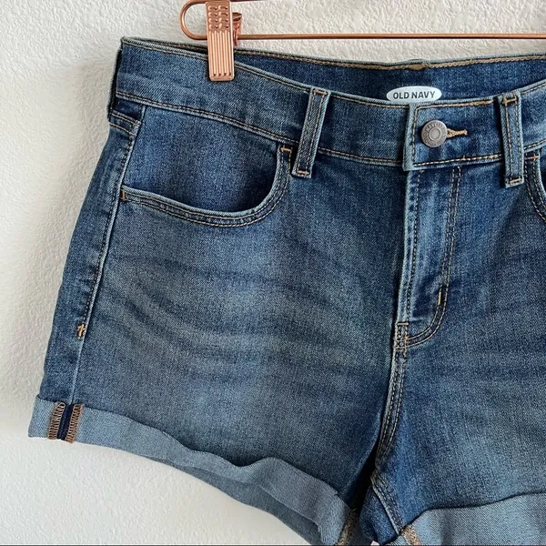 NWT Old Navy Denim Roll Hem Short Stretch Jean Shorts 8 - Image 3