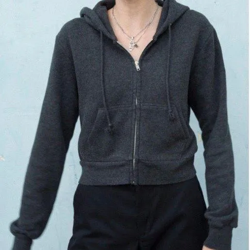 Brandy Melville crystal hoodie - Image 2
