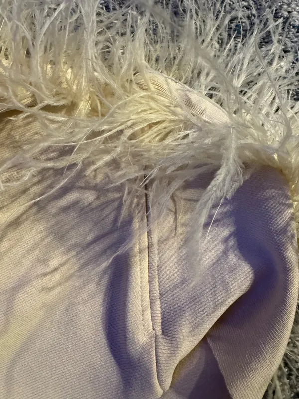 Staud Nellie Feather Crop Top - Image 3