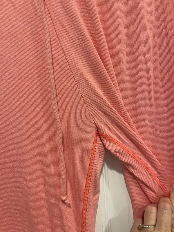 Urban Outfitters Out From Under L Pink Flowy Lounge Pants Large Coral Cute - Image 3