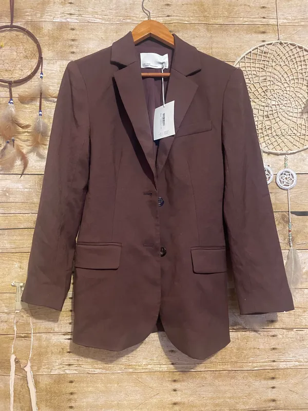 NWT Oak & Fort A line Blazer in Deep Mahogany - Image 4