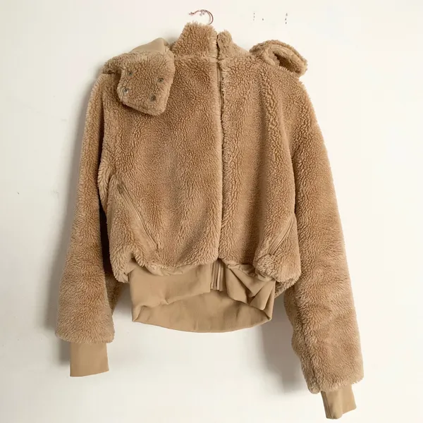 Alo Yoga Foxy Sherpa Jacket Camel M - Image 2