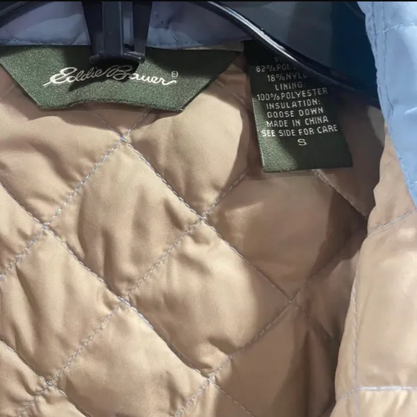 Eddie Bauer Down long sleeve jacket is a size Small. - Image 3