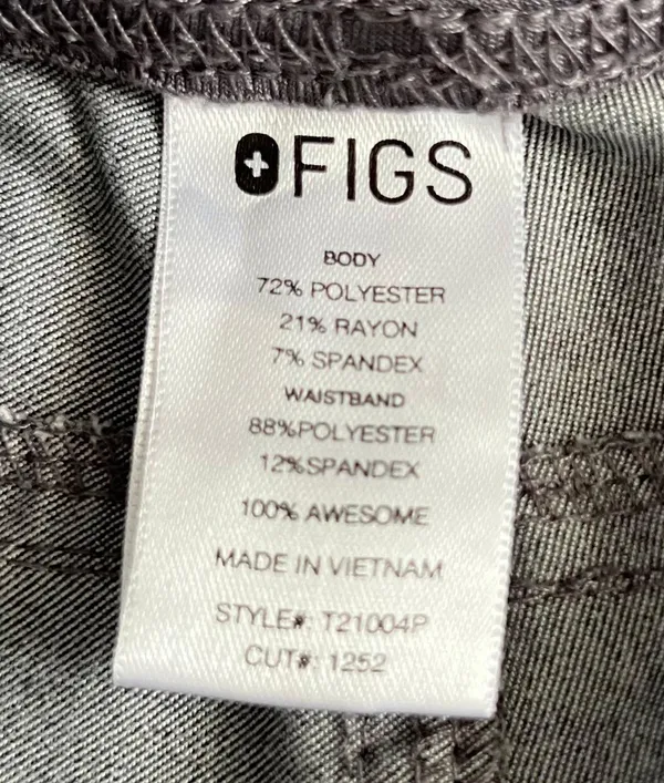 FIGS Kade FIONx Cargo Graphite Gray Straight Leg Scrub Pants - Image 8