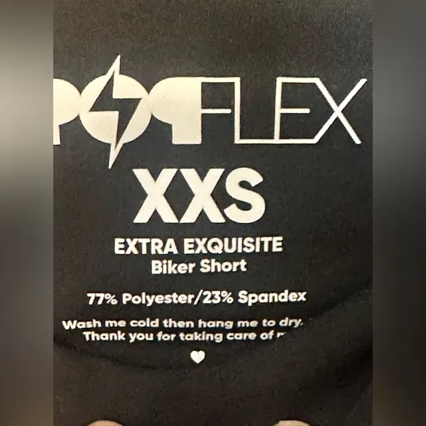 Popflex Cargo Biker Shorts Black‎ Size XXS - Image 6