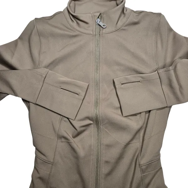 Girlfriend Collective Parker Seamed Jacket Sepia Brown‎ XS 6230-SEP-XS NWT - Image 6