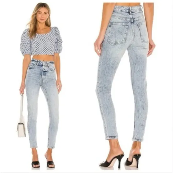Free People x We The Free Zuri Mom Jean in Lived‎ Size 25 - Image 2