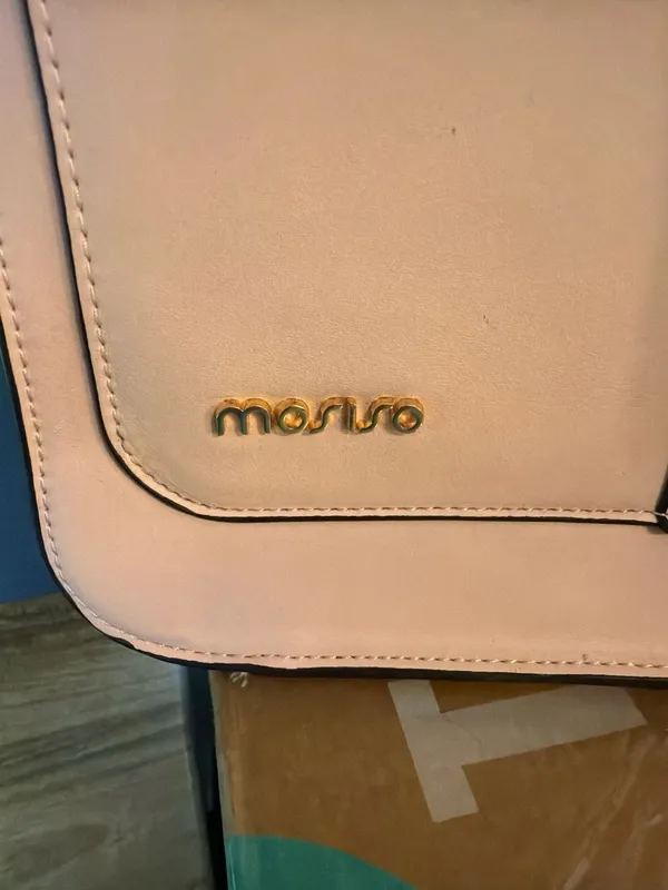 Mosiso 15.6 inch Pink PU Leather Convertible Laptop Briefcase Backpack Bowknot - Image 2