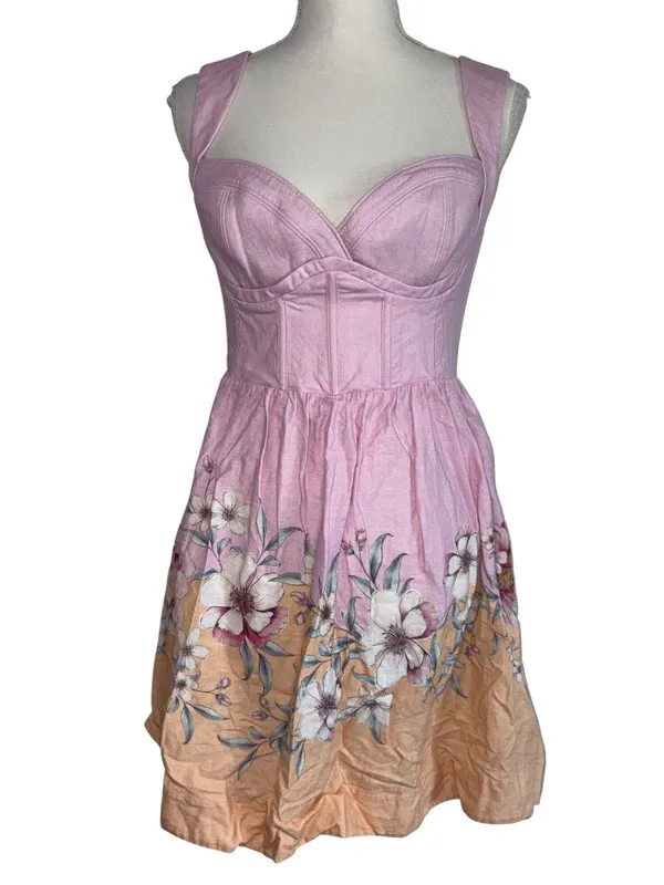 Yumi Kim Susana Dress in Veranda Lilac Large New Womens Mini Floral - Image 4