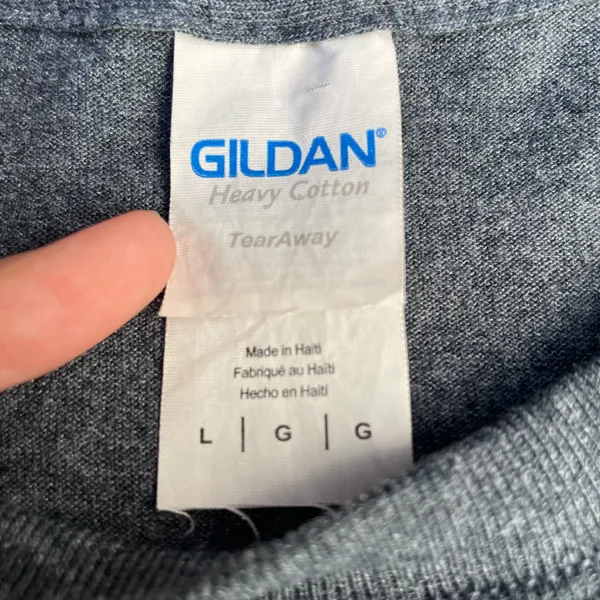 Gildan Embroidered Hang Loose Hawaii Grey T-shirt - Image 4