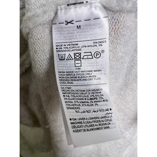 Old Navy Wm Med Open Front Marled Knit Cardigan Sweater Pockets Minimalist Basic - Image 5