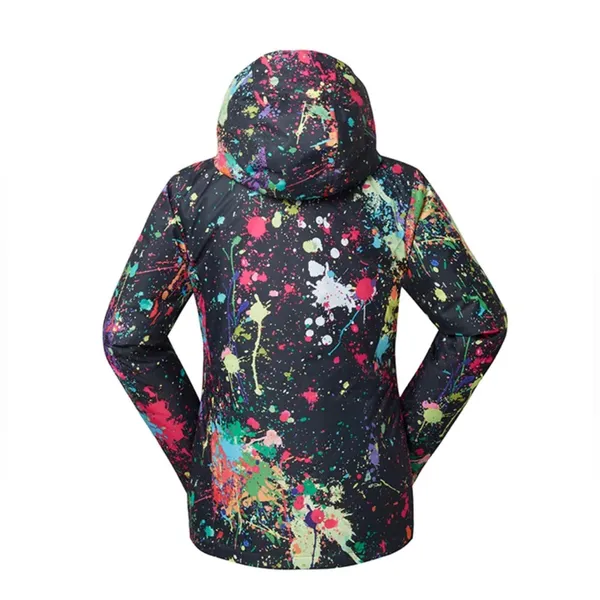 GSOU SNOW Paint Splatter Snowboarding Insulated Jacket Size XS Regular Fit NWOT - Image 7