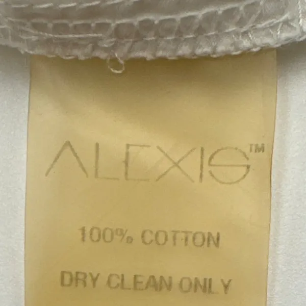 Alexis Off Shoulder Ruffle Cotton Poplin Blouse White Cropped Top XS - Image 7