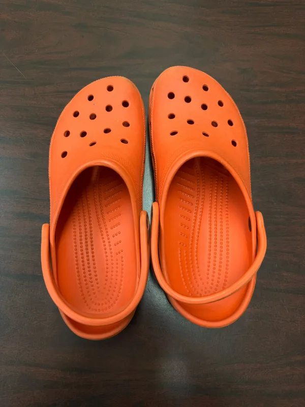 Crocs Orange-Red Colored Mens Size 10- Womens 12 - Image 2