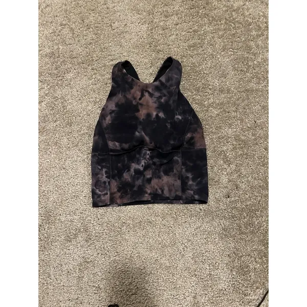 Lululemon Key To Balance Tank Top Size 4 Diamond Dye Graphite Grey Pink Pastel - Image 4