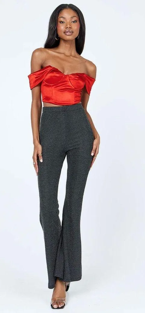 Princess Polly Red Off The Shoulder Top - Image 2