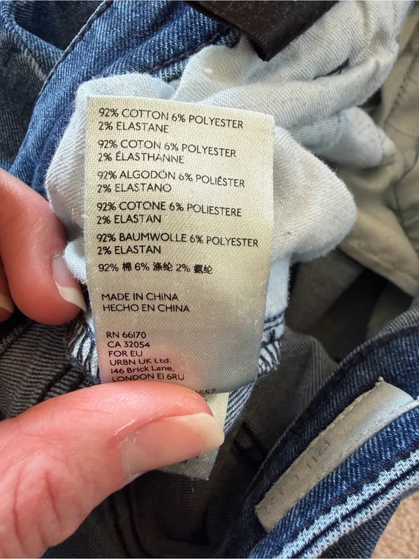 Pilcro Anthropologie High Rise Cigarette Jeans Raw‎ Hem Size 29 Blue - Image 8