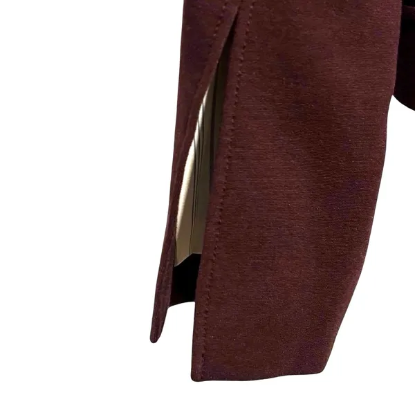 Theory Blazer Jacket 2 M Burgundy Red Jontia K Dark Academia Corpcore Minimalist - Image 7