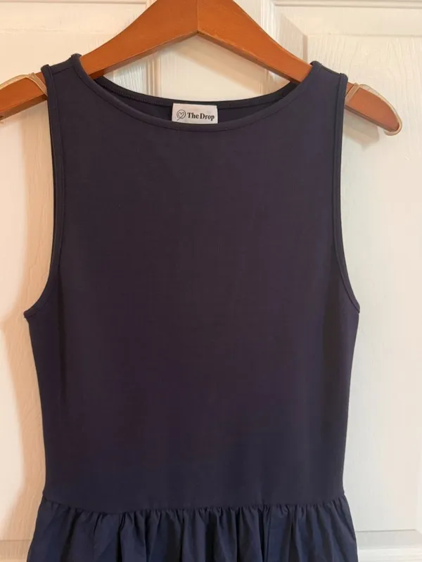 The Drop Navy Blue Tank Maxi Dress Extra Small - Image 3