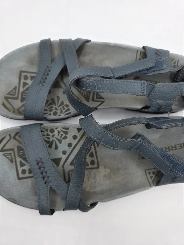 Merrell Womens Slate Blue Suede Leather Sling back Sandals Size 6 Performance - Image 5