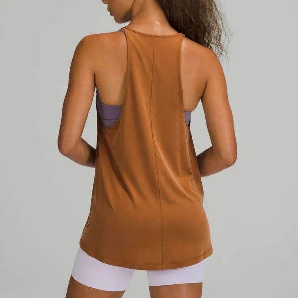 Lululemon Racerback Tank Top high neck womens Brown (size 10) - Image 9