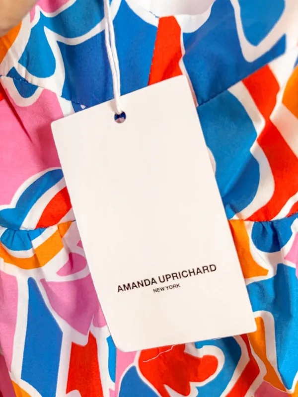 Amanda Uprichard Sicily Geometric Puff Sleeve Mini Dress, NEW, Small, MSRP $238 - Image 9