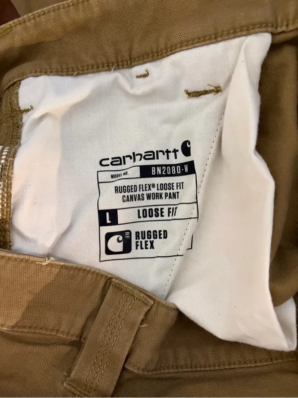 Carhartt Women’s Loose Fit Canvas Carpenter Pants Khaki size 8 Short Cotton - Image 6