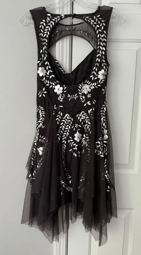 Free People Embellished Tulle Mini Dress, Size S - Image 7