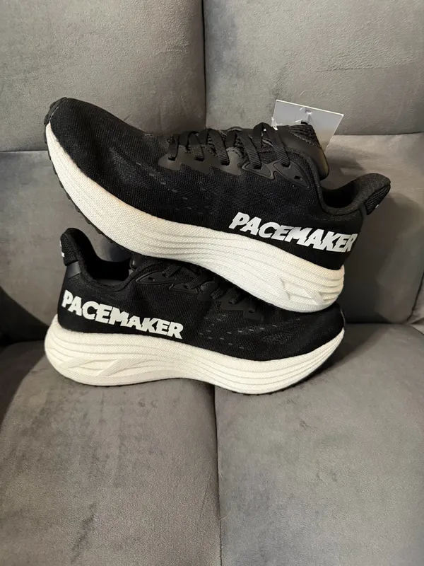 PACEMAKER Carbon Plate Running Shoes Black&White– Ultra-Lightweight 8.5W/7M - Image 3