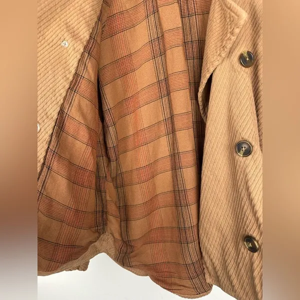 Free People Remi Brown Neutral Cord‎ Dolman Sleeve Utility Short Jacket Sz XS - Image 12