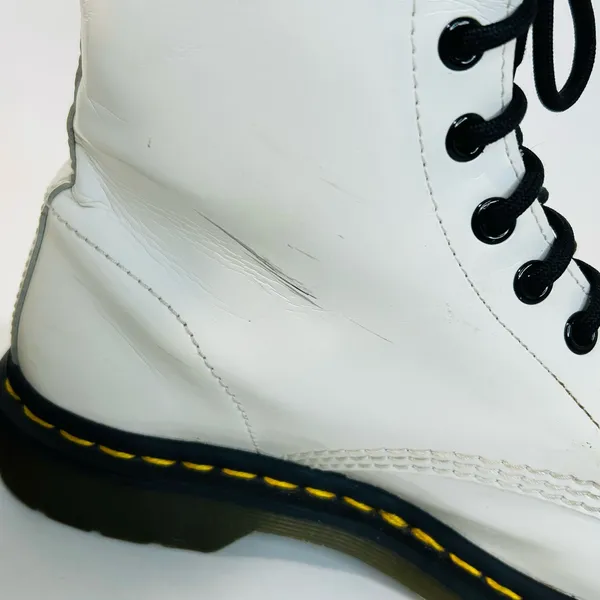 Dr. Martens Women’s 1460 Boot in White Patent Leather size 39 EU / 8 US - Image 9