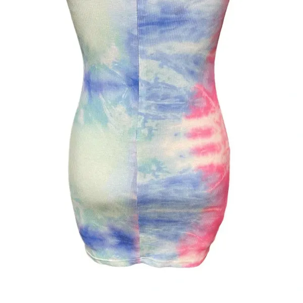 Superdown Morgan‎ Strapless Mini Dress Blue Pink Tie Dye Size XS - Image 9