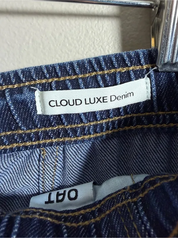 OAT High Rise Wide Leg Jeans Cloud Luxe Denim NWT - Image 6