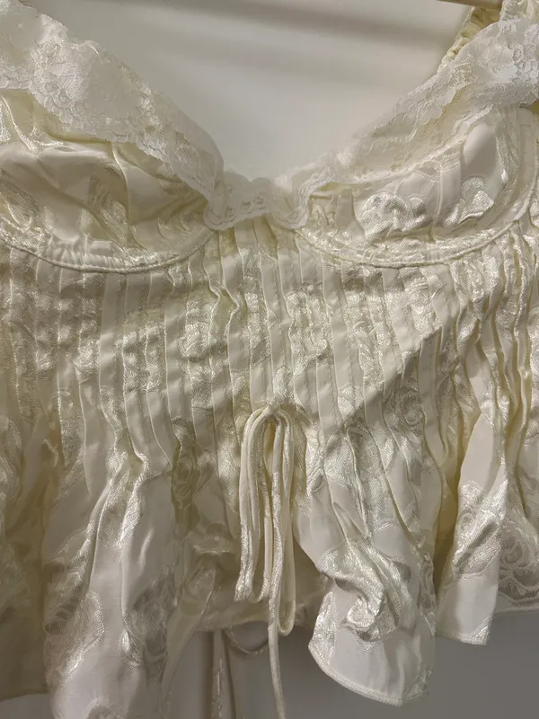 For Love & Lemons Cream Opal Lace Blouse - Image 6