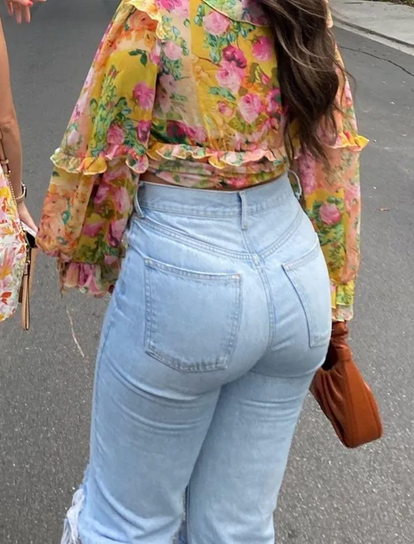 ZARA Light Wash Wide Leg High Waisted Ripped Jeans - Image 11