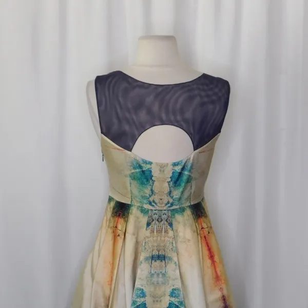 Anthropologie BHANUNI BY JYOTI‎ Villette Dress Fit N' Flare Beaded Embellished 2 - Image 9