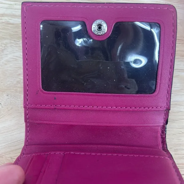 Coach Wallet Bifold Leather Pink Y2K - Image 2