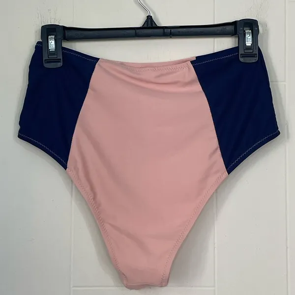 Cupshe Pink And Navy High Waisted Bikini Swimsuit ~ Women’s Size M - Image 7