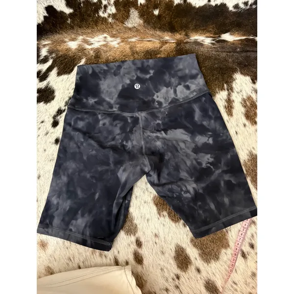 Lululemon Align Short 8" Diamond Dye Diamond Dye‎ Pitch Grey Graphite Grey SZ 6 - Image 3
