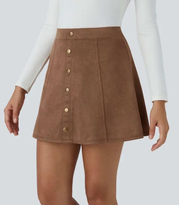 Halara faux suede skirt - Image 3