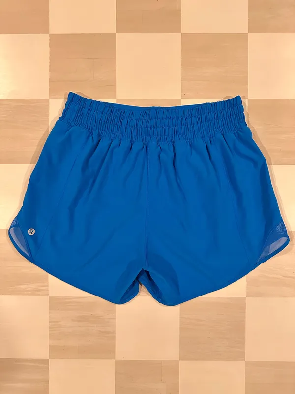 lululemon hotty hot high rise hr lined short 4” long poolside blue 6 W7AYXT - Image 2