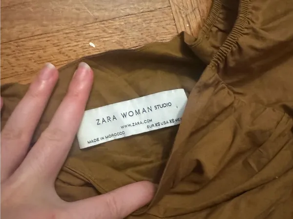 Zara Studio Collection Draped Crop Top - Image 8