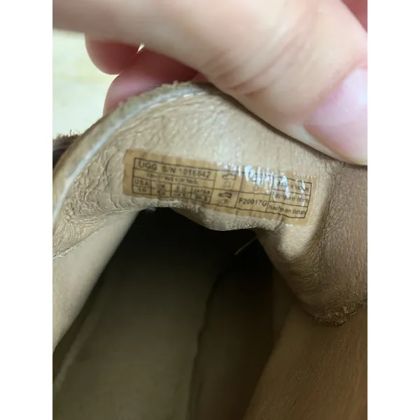 UGG‎ Brown Suede Tassel Ankle Boots Block Heel Boho Western 10 - Image 10