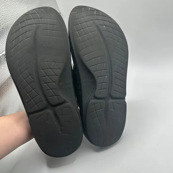 OOFOS OOriginal Recovery Sandal Black Thong Flip Flop Mens 8 Womens 10 EU 41 - Image 3