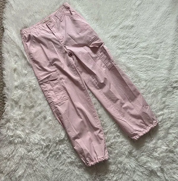 Levi’s 94 Baggy Cargo Pants Chalk Pink Women’s Size 27/30 Y2K 90s - Image 6